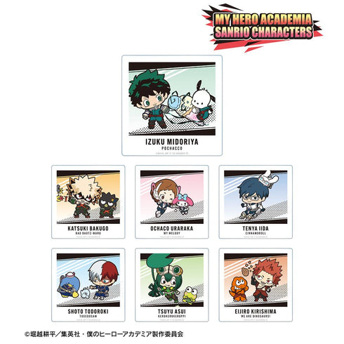 『僕のヒーローアカデミア × サンリオキャラクターズ』トレーディングアクリルカード 1年A組 ver.A(単位/BOX)【202508再販】